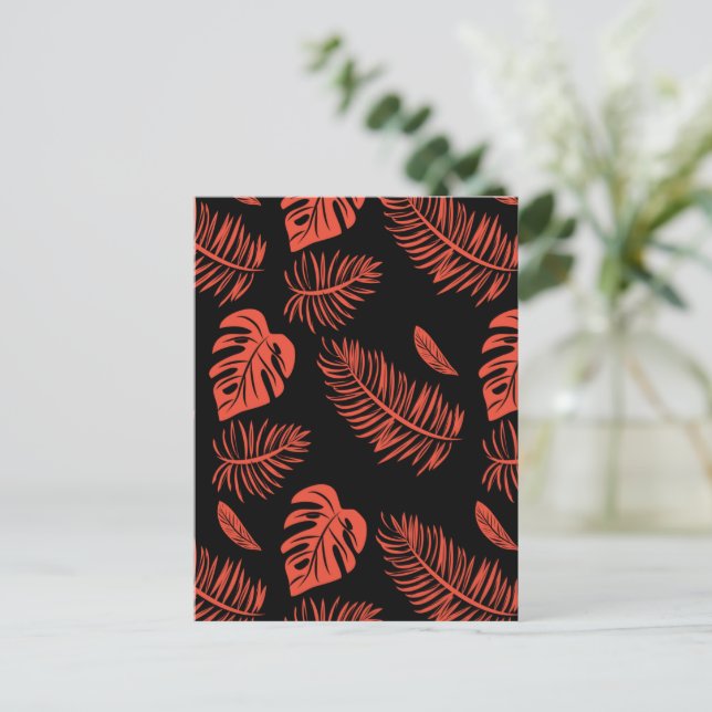 Carte Postale Feuilles tropicaux 21 (Debout devant)
