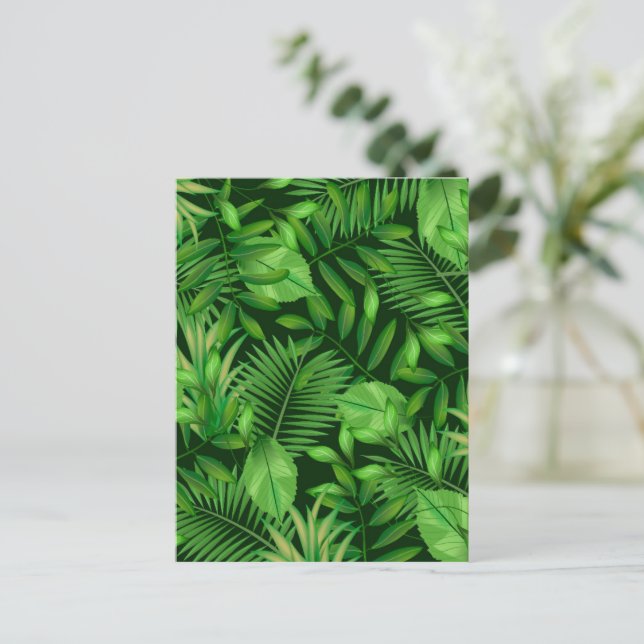 Carte Postale Feuilles tropicaux 3 (Debout devant)