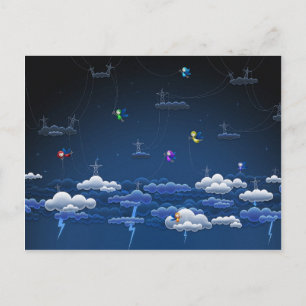 Carte Postale Feux