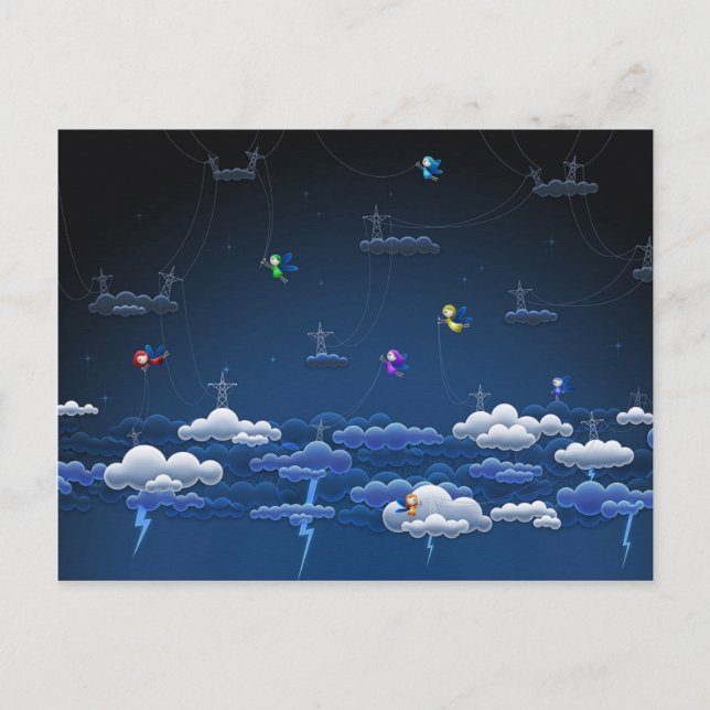 Carte Postale Feux (Devant)