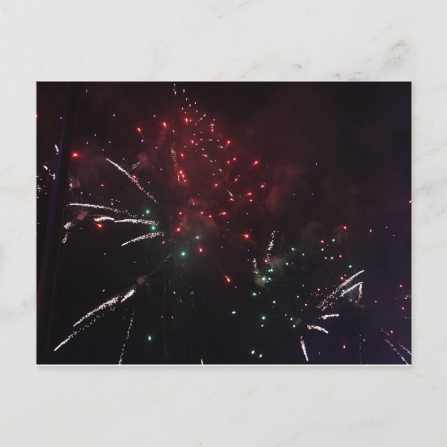 Carte postale Feux d'artifice (Devant)