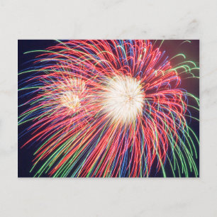 Carte Postale Feux d'artifice
