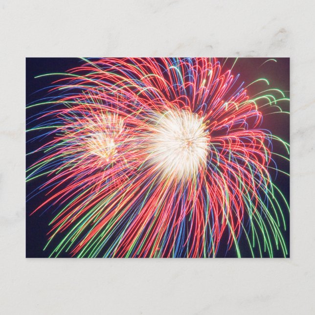 Carte Postale Feux d'artifice (Devant)