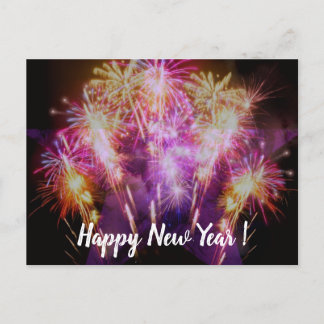 Carte postale Feux d'artifice Nouvel An