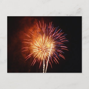 Carte Postale Feux d'artifice Rouges, Blancs et Bleus I Patrioti