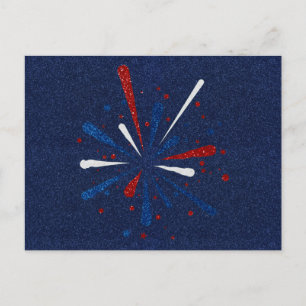 Carte Postale Feux d'artifice scintillants du 14 juillet