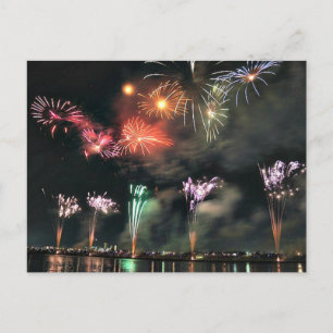 Carte Postale Feux d'artifice spectaculaires