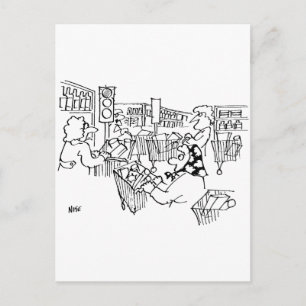 Carte Postale Feux de circulation pour contrôler la circulation