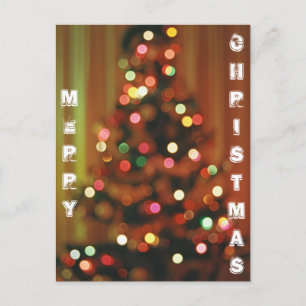 Carte Postale Feux de Noël floues