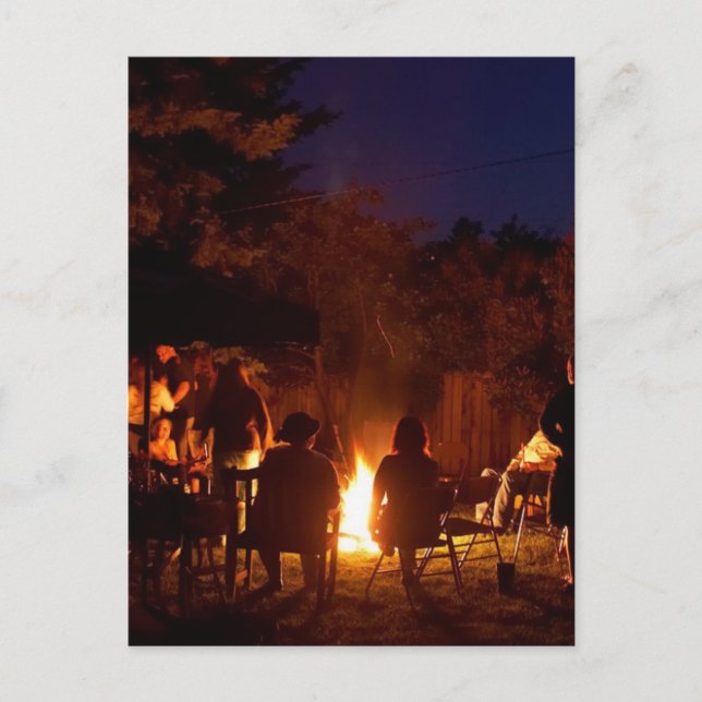 Carte Postale Feux La Nuit (Devant)