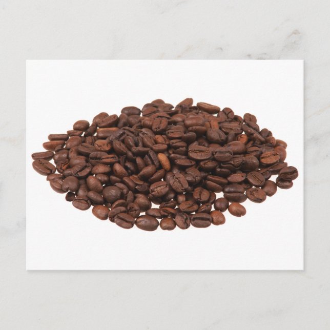 Carte Postale Fèves de café (Devant)
