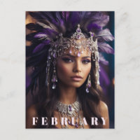 *~* FÉVRIER AP53 Tête Boho AMÉTHYST