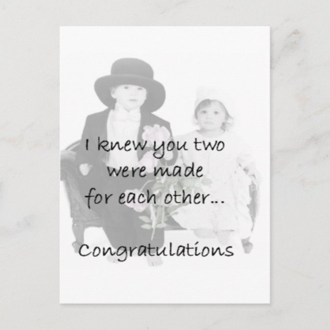 Carte Postale Fiançailles (Devant)