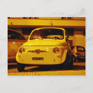 Carte Postale Fiat 500 Abarth.