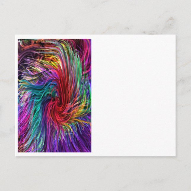 Carte Postale FIBER Threads Spaghetti - Graphisme étincelant (Devant)