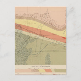 Carte Postale Fiche géologique détaillée XVI