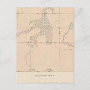 Carte Postale Fiche géologique détaillée XVII