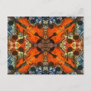 Carte postale Fiddle4 Modèle horizontal