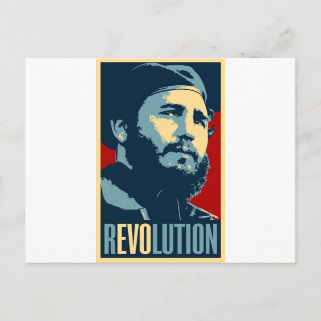 Carte Postale Fidel Castro - Président de la Révolution cubaine (Devant)