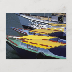 Carte Postale Fidji, Viti Levu, Lautoka, Petits bateaux à Port d