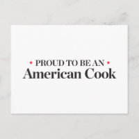 Fier d'être un cuisinier américain