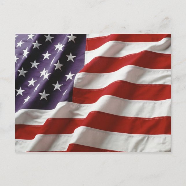 Carte Postale Fier et patriotique drapeau américain (Devant)