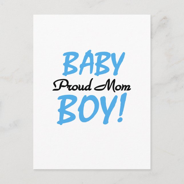 Carte Postale Fier maman Baby Boy Tshirts et cadeaux (Devant)