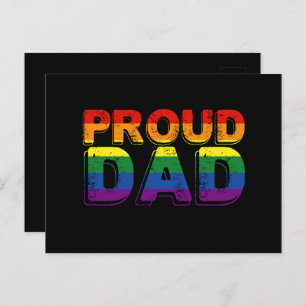 Carte Postale Fier papa LGBT Gay pride papa