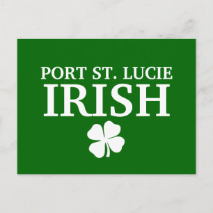 Carte Postale Fier PORT ST. LUCIE IRLANDE ! fête de la saint-pat