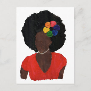 Carte Postale Fière Brown dame