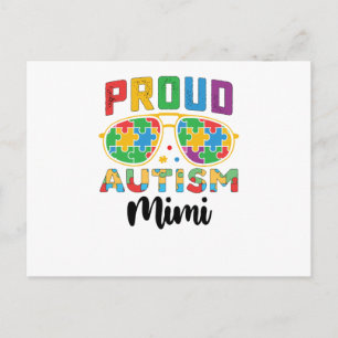 Carte Postale Fière sensibilisation à l'autisme Mimi maman