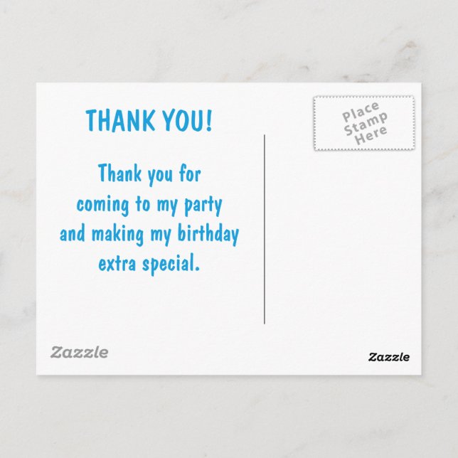 Carte Postale #FièreDêtreMoiNaturel Merci d'anniversaire (Dos)