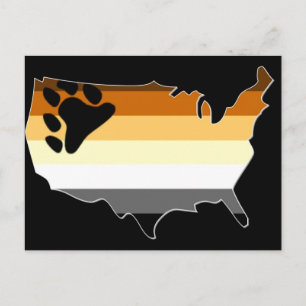 Carte Postale Fierté à l'ours des États-Unis
