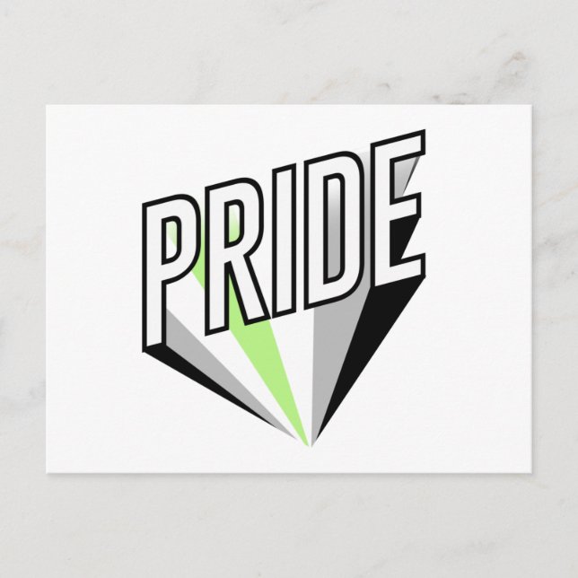 Carte Postale Fierté Agender (Devant)