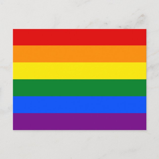Carte Postale Fierté arc-en-ciel (Devant)