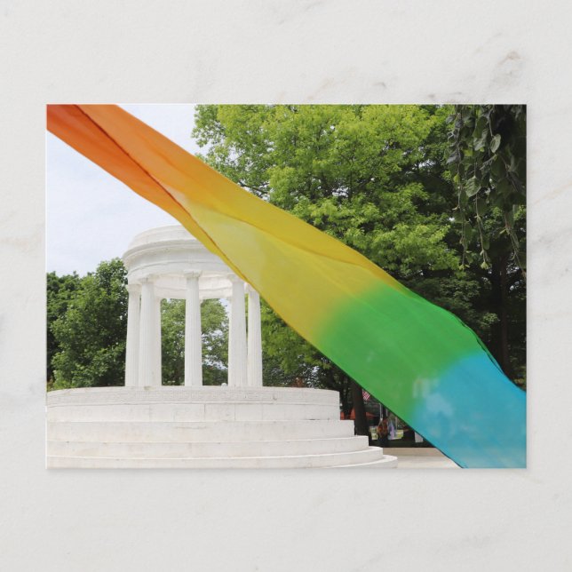Carte Postale Fierté arc-en-ciel de Marshall Michigan  (Devant)