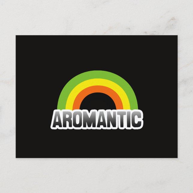 Carte Postale Fierté aromantique (Devant)