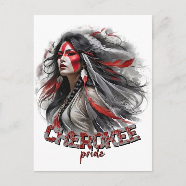 Carte Postale Fierté de Cherokee (Devant)