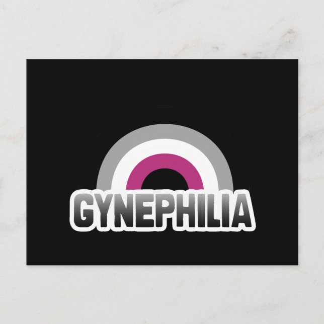 Carte Postale Fierté de la gynéphilie (Devant)