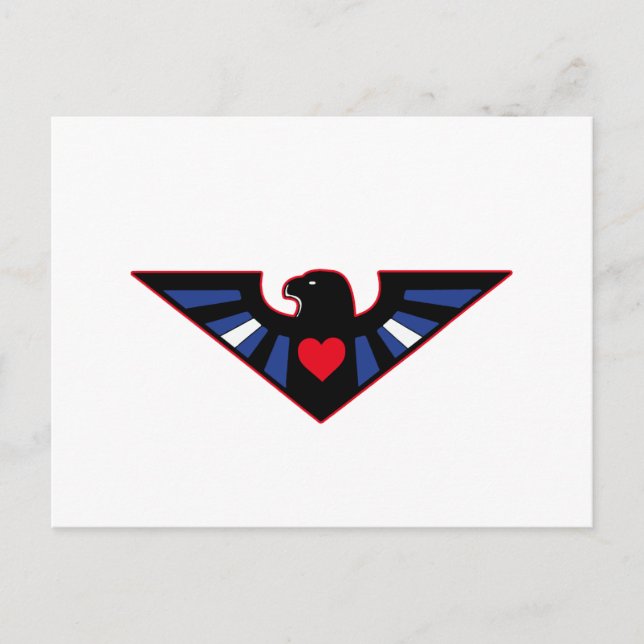 Carte Postale Fierté de l'aigle en cuir (Devant)