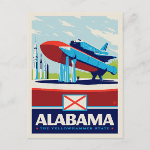 Carte Postale Fierté de l'État Alabama