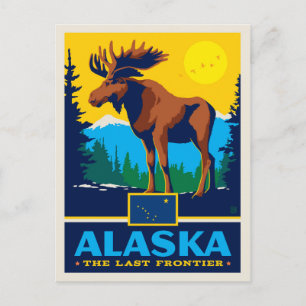 Carte Postale Fierté de l'État Alaska