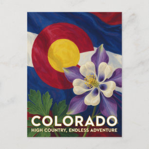 Carte Postale Fierté de l'État du Colorado ✦ Patrimoine centenai