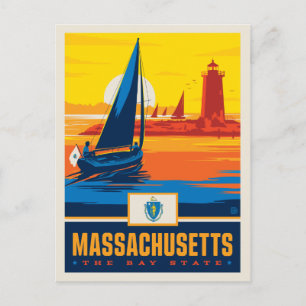 Carte Postale Fierté de l'État   Massachusetts