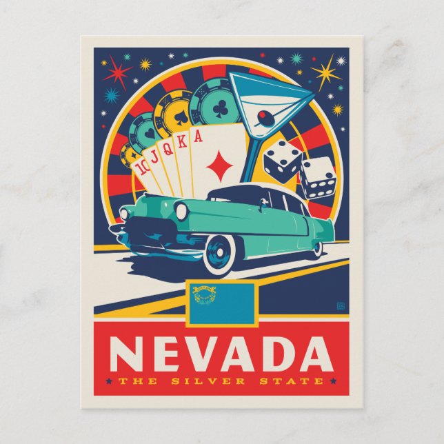 Carte Postale Fierté de l'État | Nevada (Devant)