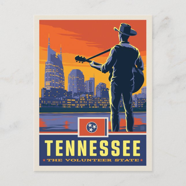 Carte Postale Fierté de l'État | Tennessee (Devant)