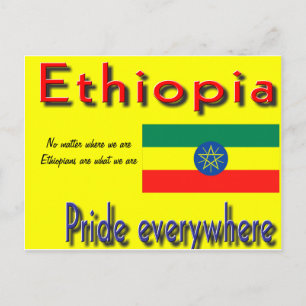 Carte Postale fierté de l'éthiopie
