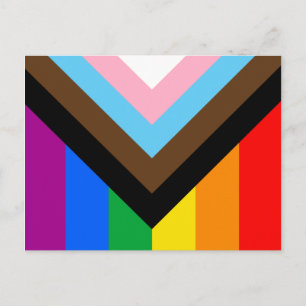 Carte Postale Fierté de progrès LGBTQ+