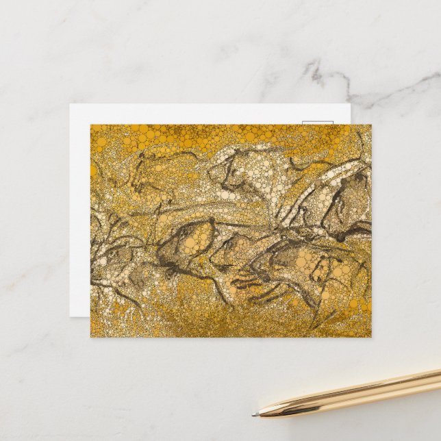 Carte Postale Fierté Des Lions, Points D'Infinité - Après La Gro (Devant/Arrière en situation)