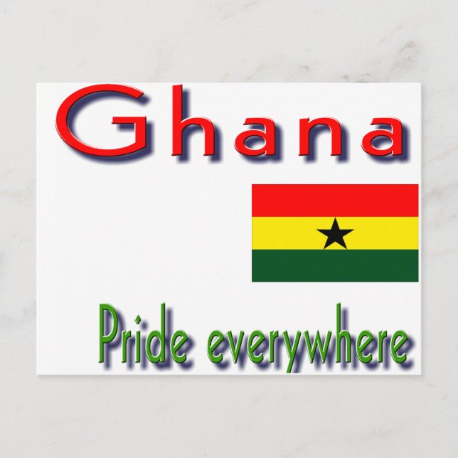 Carte Postale Fierté du Ghana (Devant)